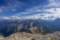 View from Tre Cime di Lavaredo peaks, Dolomiti Alps